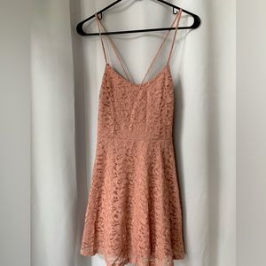 Light pink lace Forever 21 mini dress